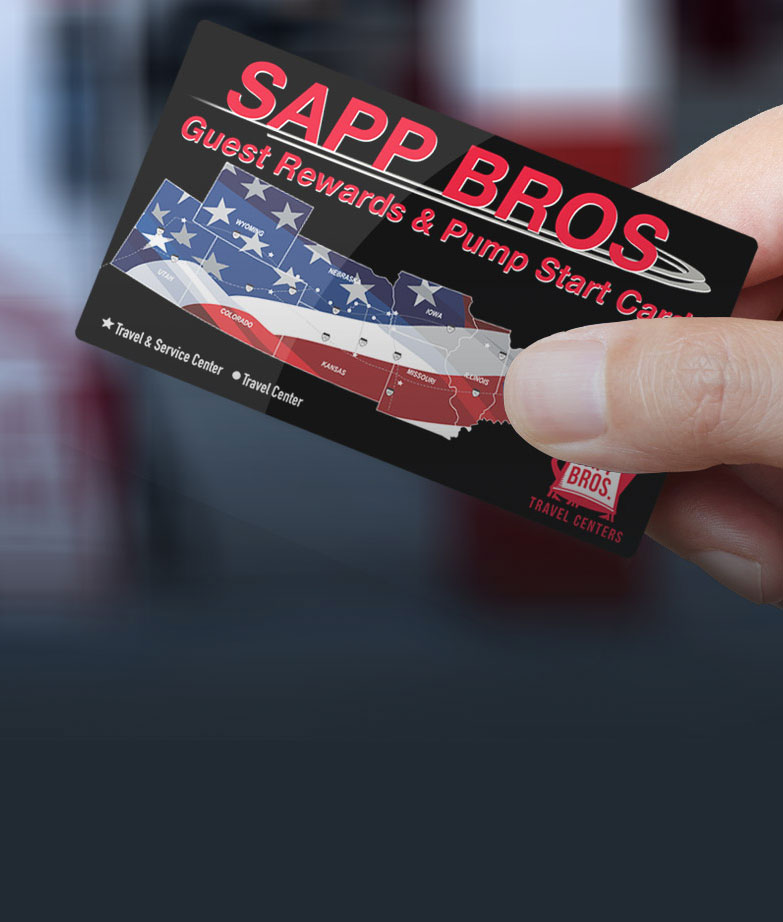 Sapp Bros. Guest Rewards Card